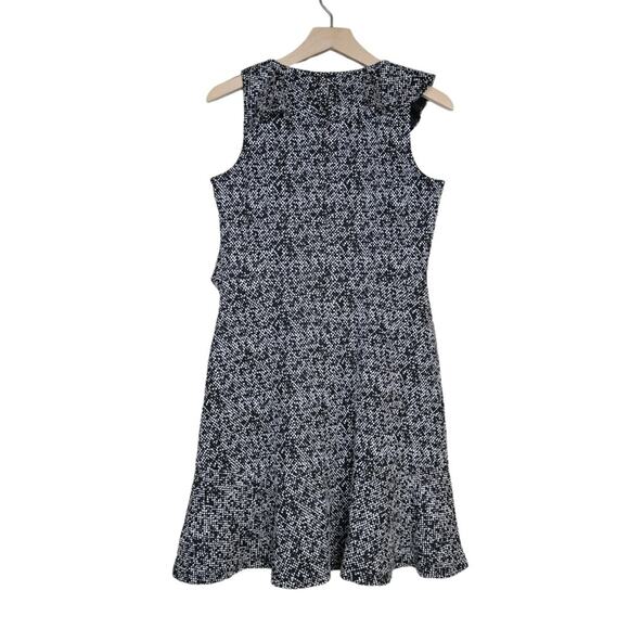 Michael Michael Kors Womens S Jacquard Flounce Fit and Flare Dress NEW - Picture 3 of 11